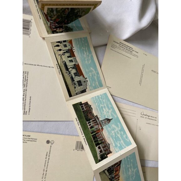 Vintage Missouri Postcards Lot Of 12 With Fold-Out Set - Picture 5 of 7